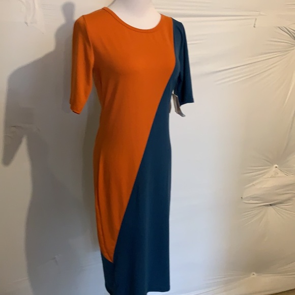 NWT LuLaRoe Diagonal Julia Dress - Picture 3 of 13